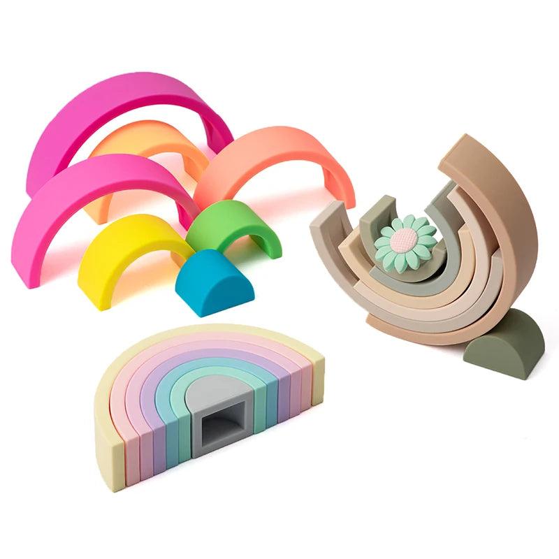 Silicone Teether Baby Rainbow Shape Toy