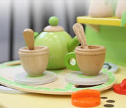 Wooden Green Tea Set