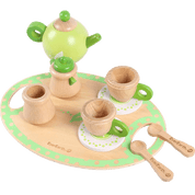 Wooden Green Tea Set