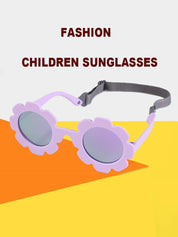 Baby Polarizrd Round Sun Flower Sunglasse