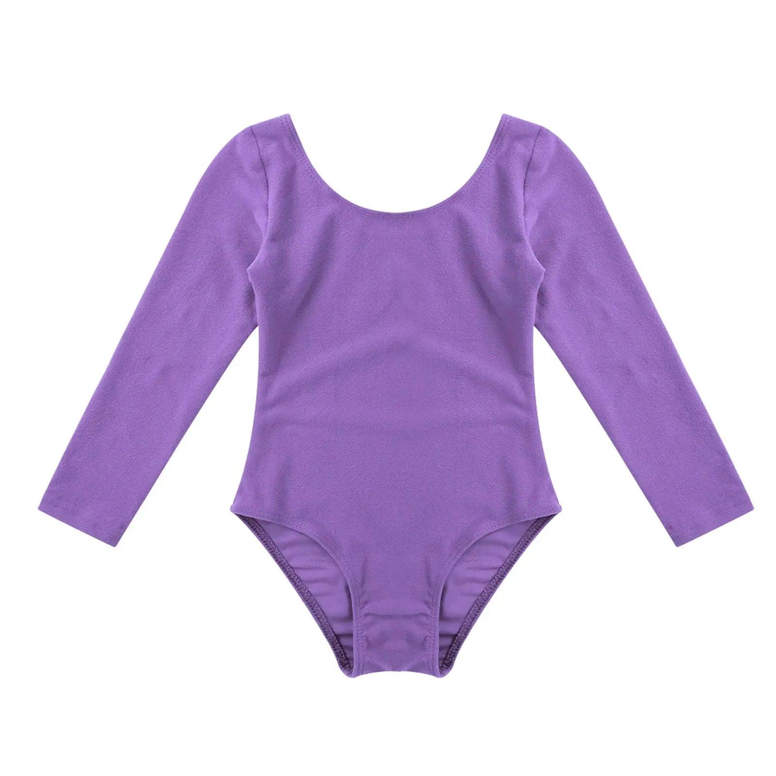 Girls' Long Sleeve Gymnastics Leotard