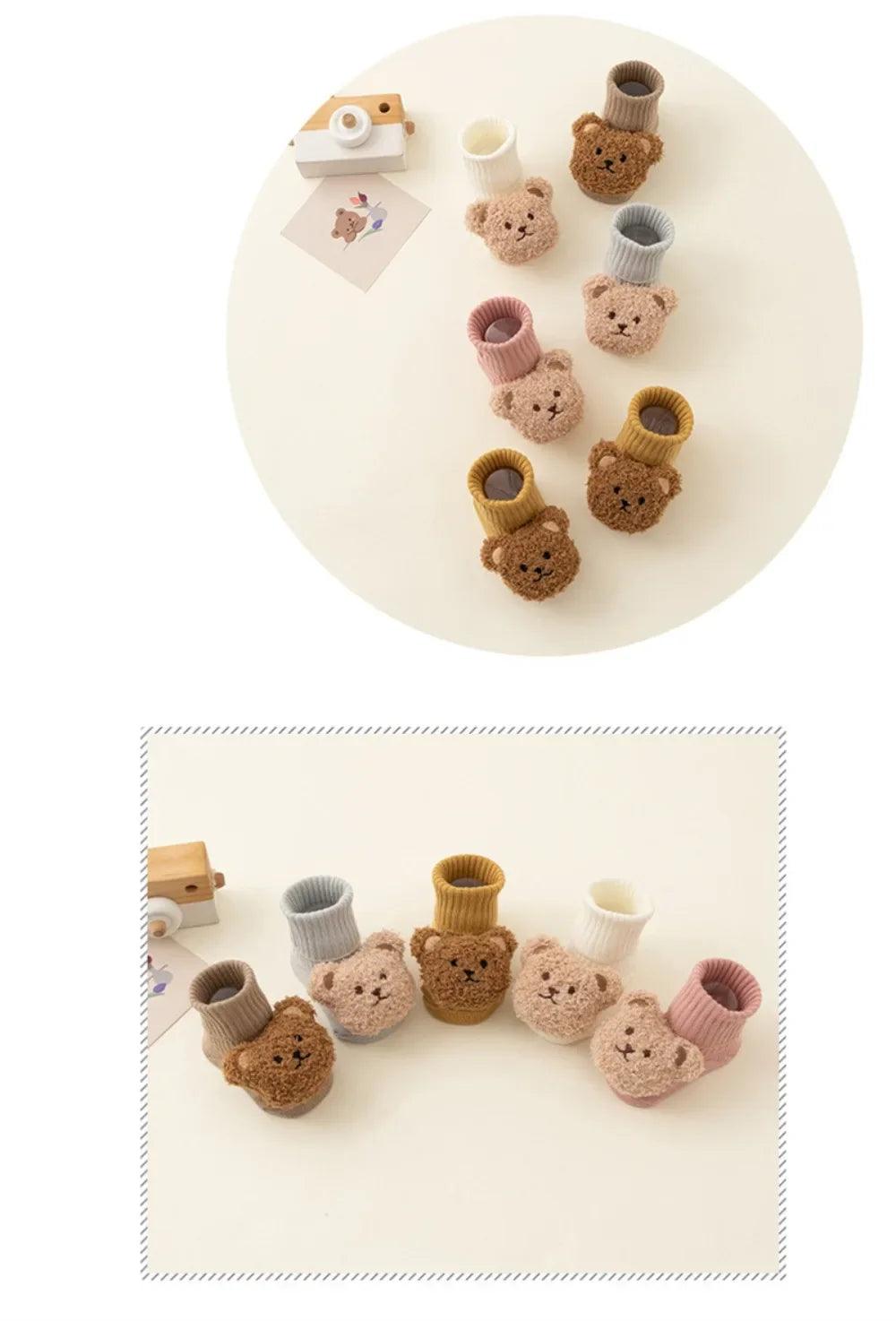 Cute Cartoon Bear Baby Socks