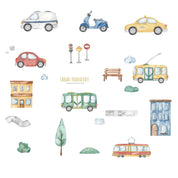 Soft Color Car Wall Stickers