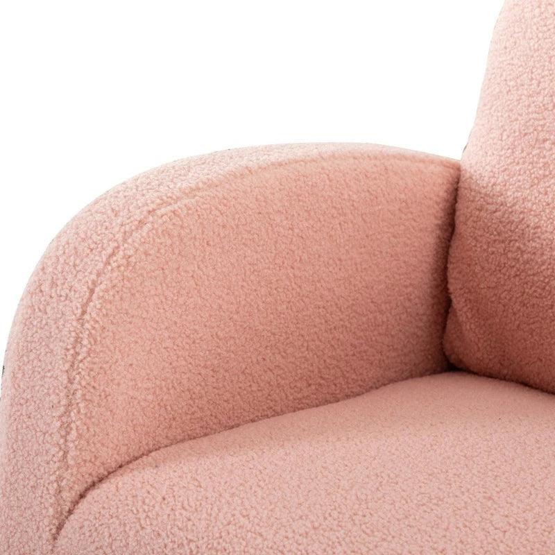 Fluffy Pink Rocking Chair