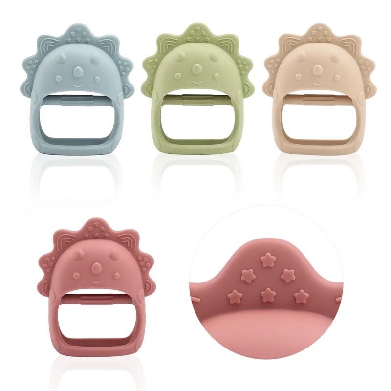 Baby Silicone Teether Ring  Rattles