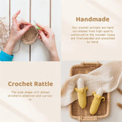 Eco-Friendly Knitted Rattles & Wooden Teethers - Mandhi