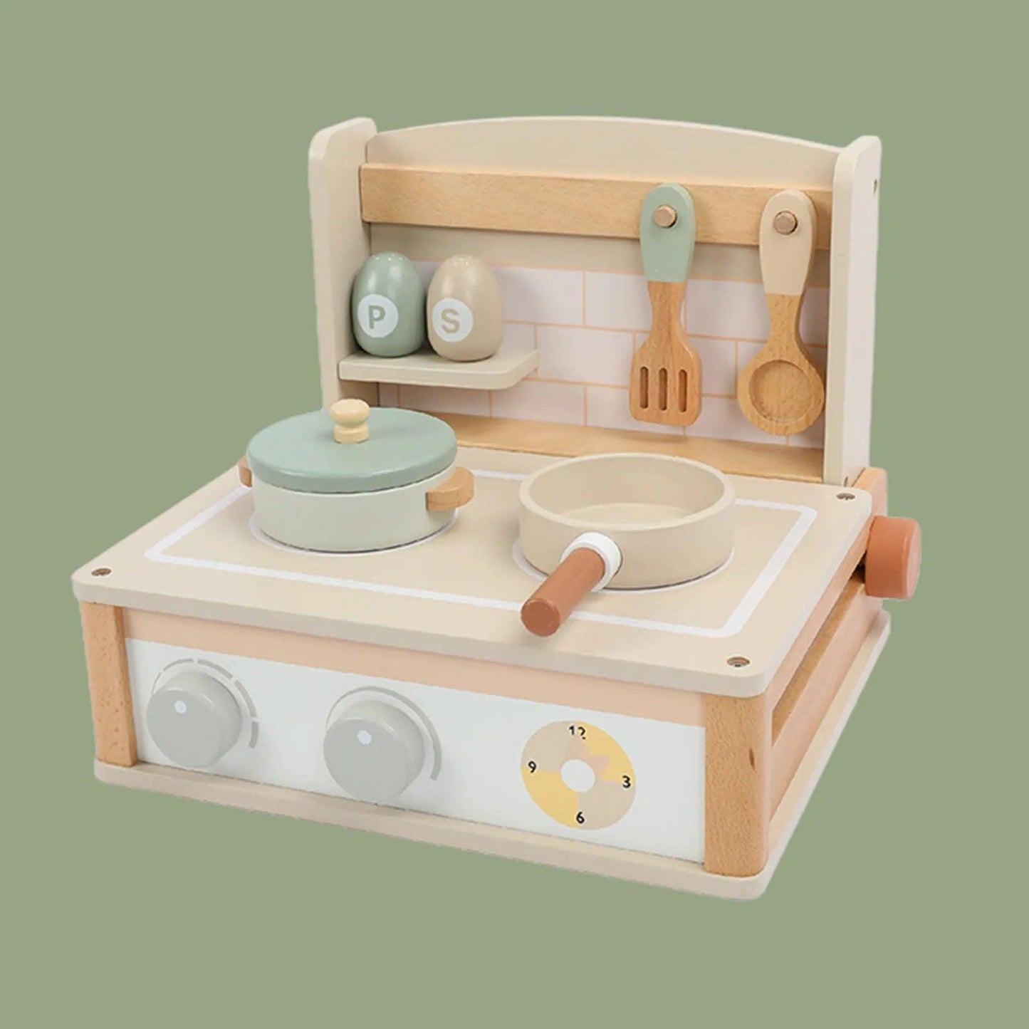 Mini Wooden Kitchen Playset