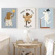 Animal Canvas Art for Nurseries - Mandhi