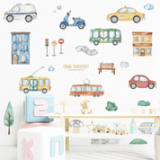 Soft Color Car Wall Stickers