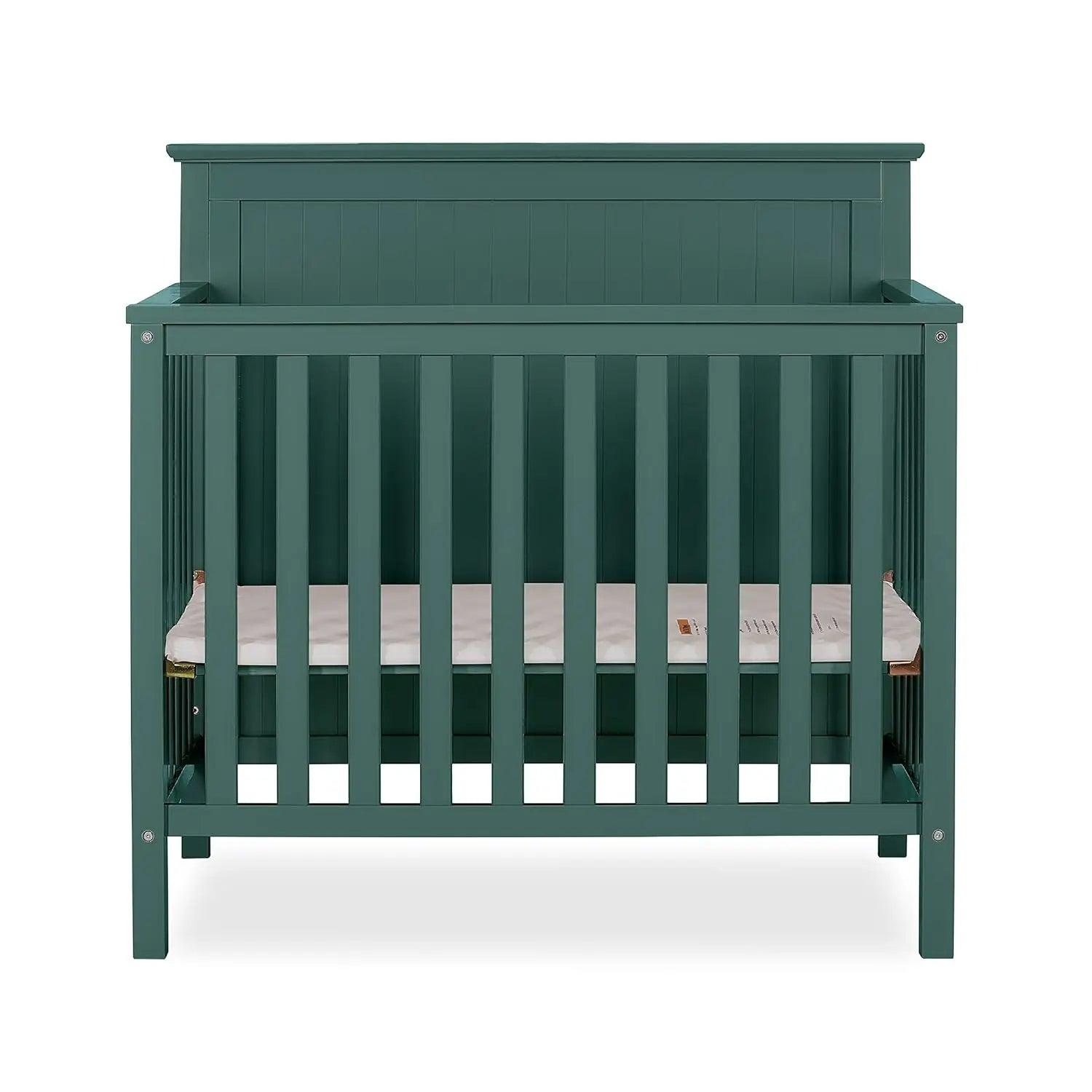 Olivewood 4-in-1 Convertible Mini Crib