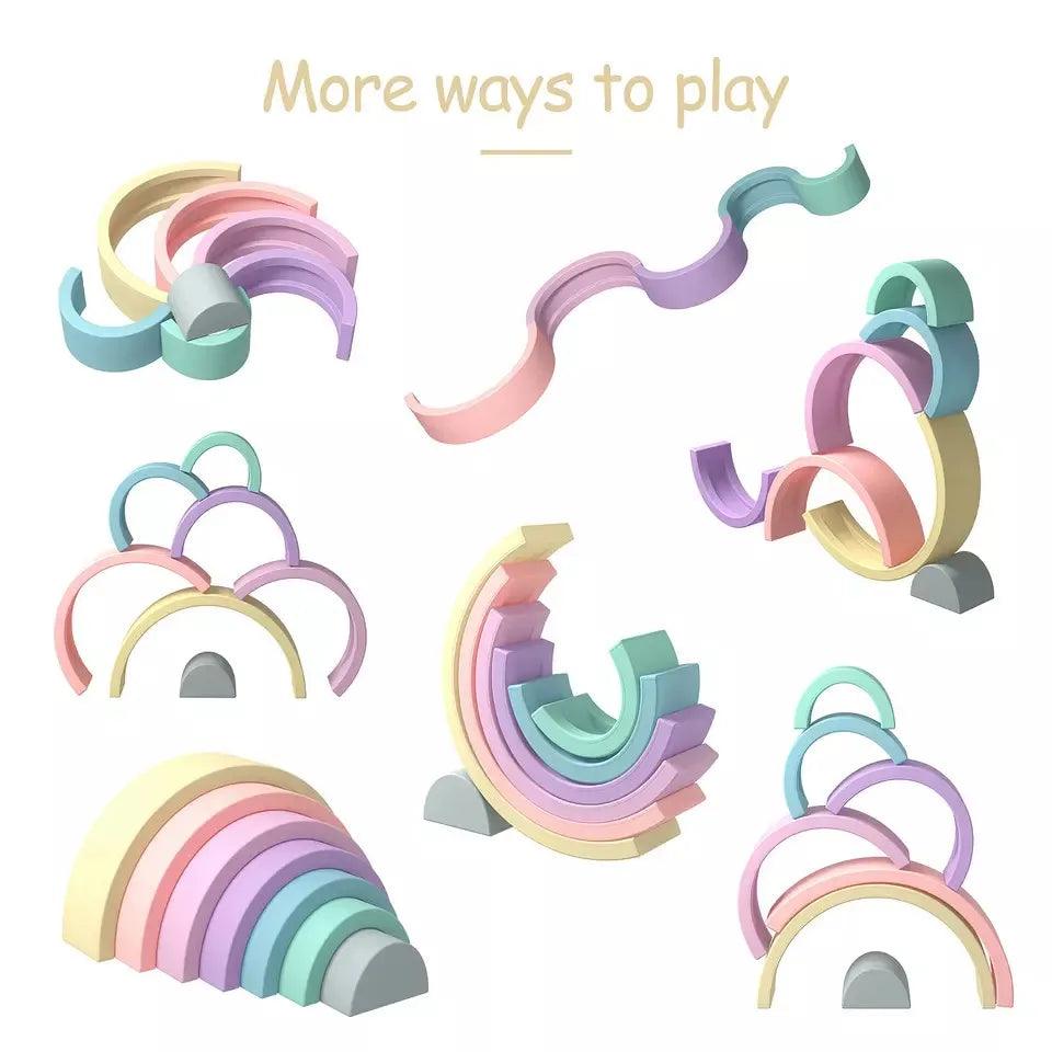 Silicone Teether Baby Rainbow Shape Toy