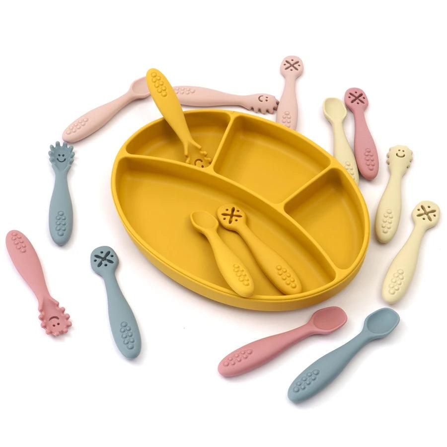 Silicone Learning Spoons Set