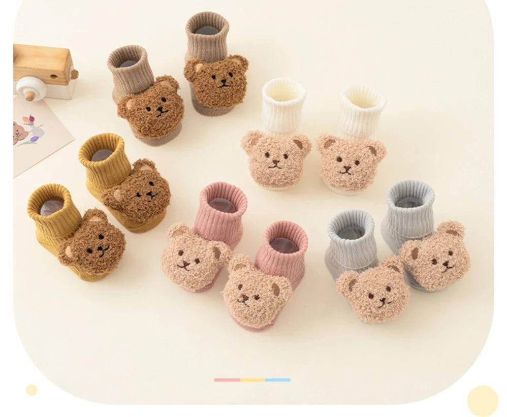 Cute Cartoon Bear Baby Socks