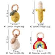 Lemon Rattle Bite Strength Exercise Comfort Toy