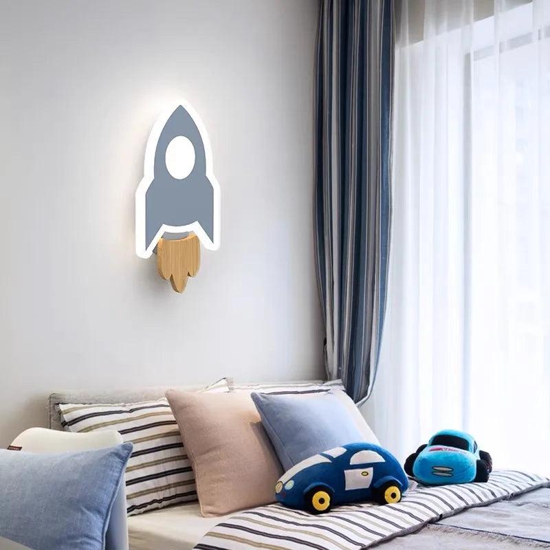 Rocket & Star LED Wall Lamp