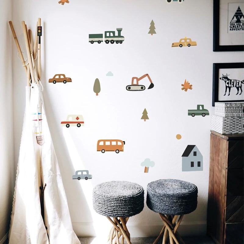 Nordic Cars Wall Stickers - Mandhi