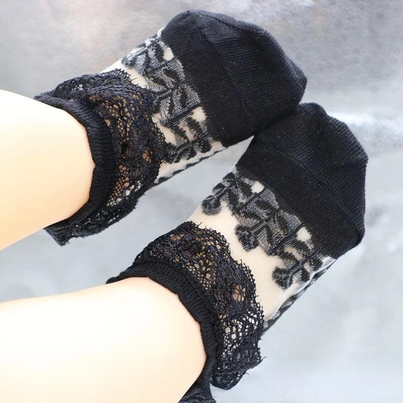 Soft Lace Mesh Socks