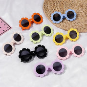 Baby Polarizrd Round Sun Flower Sunglasse