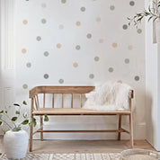 Pastel Polka Dots Wall Stickers