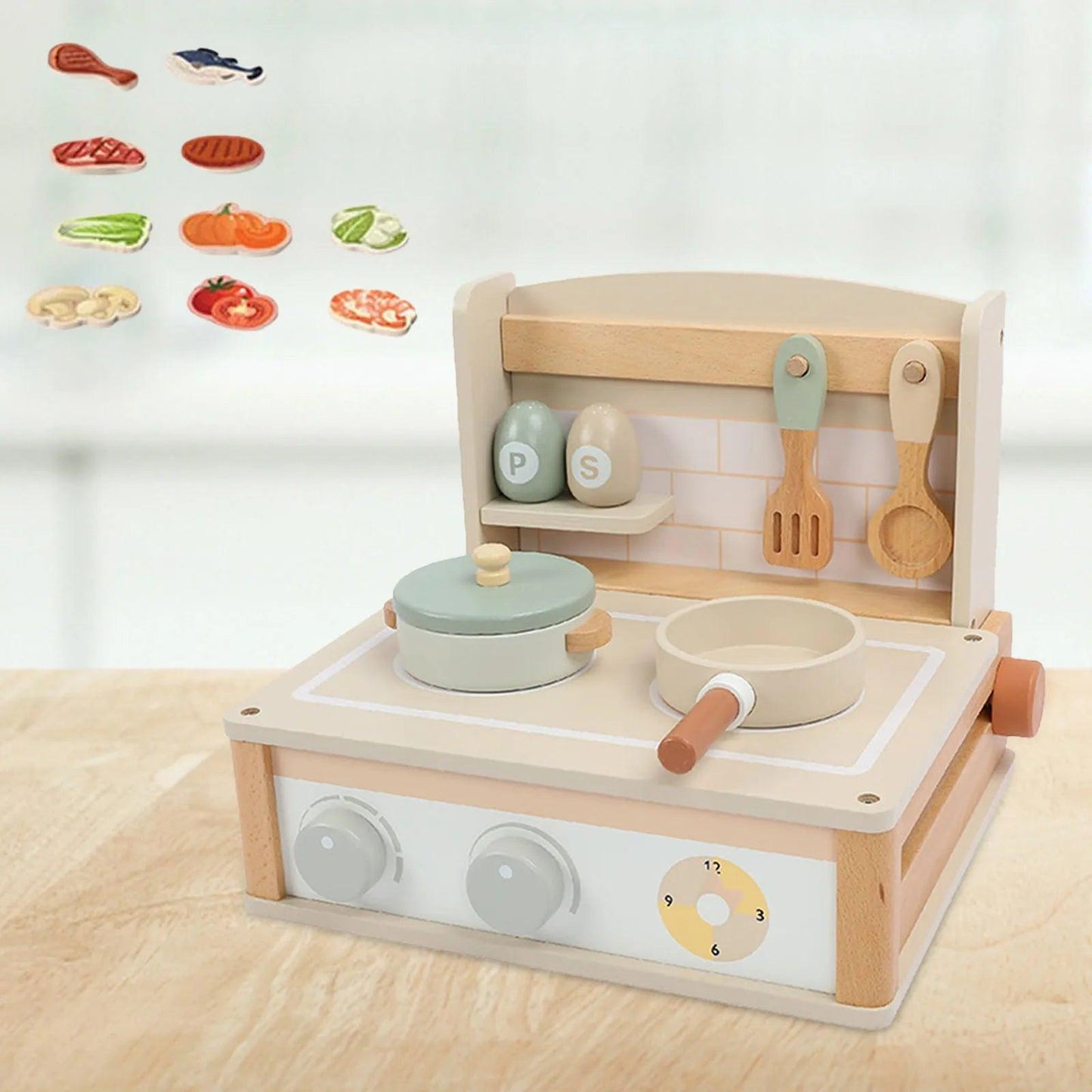 Mini Wooden Kitchen Playset