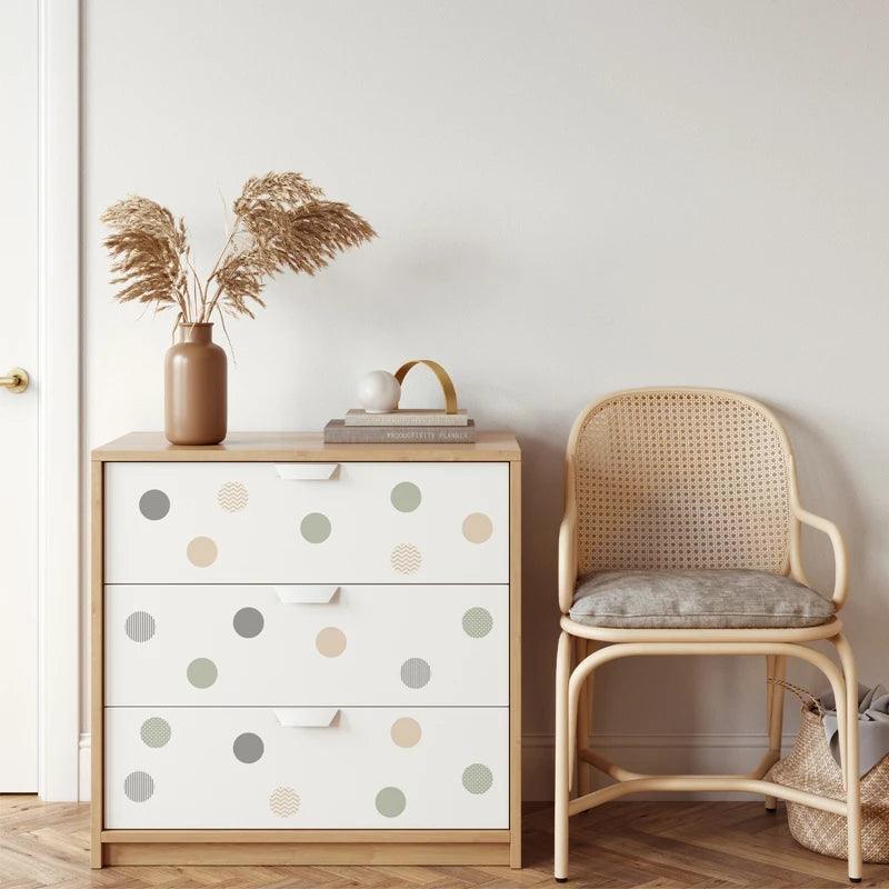 Pastel Polka Dots Wall Stickers