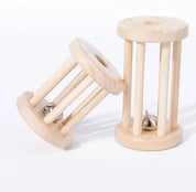 Baby Music Wood Rolling Cage Bell Toy