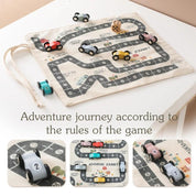 Montessori Wooden Car Road Map Game