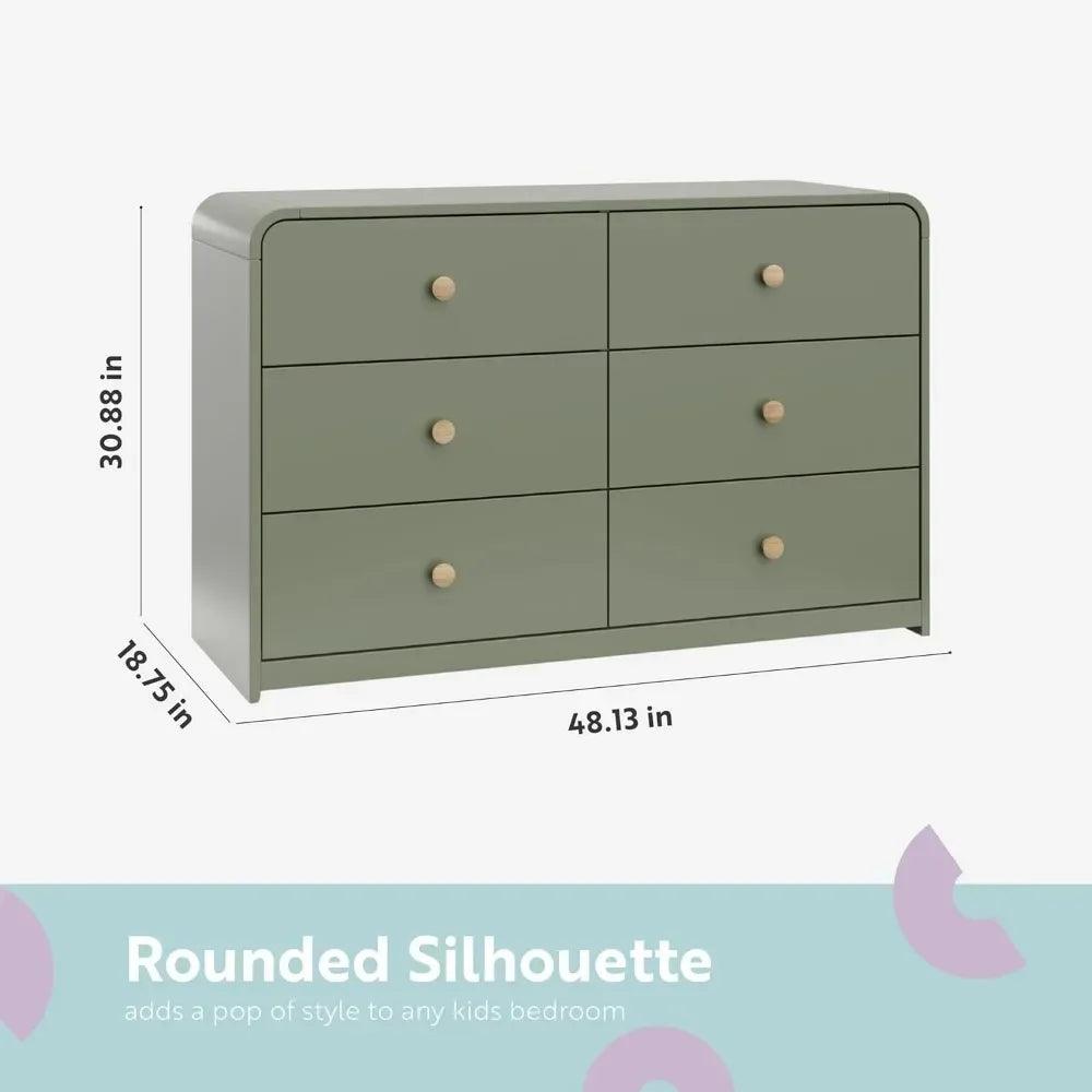 Olive 6-Drawer Dresser