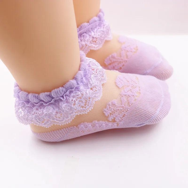 Soft Lace Mesh Socks