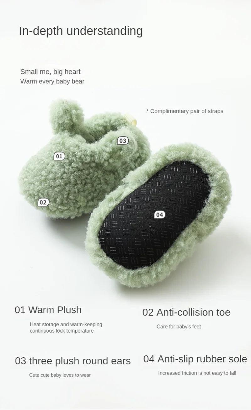 Cozy Winter Anti-Slip Baby Slippers