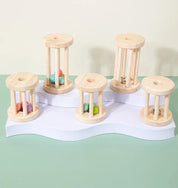 Baby Music Wood Rolling Cage Bell Toy